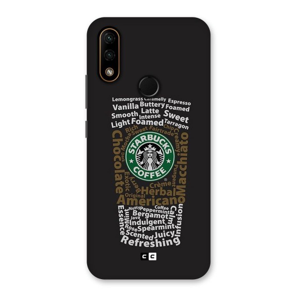 Glass StarBucks Back Case for Lenovo A6 Note