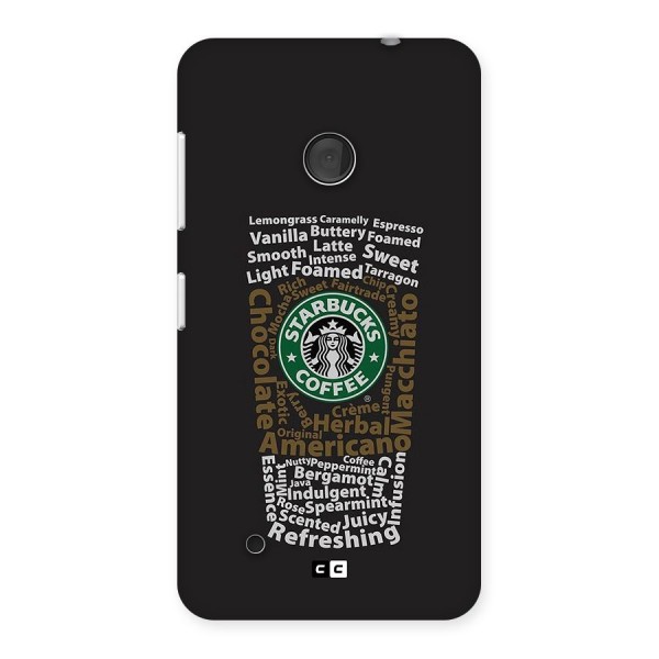 Glass StarBucks Back Case for Lumia 530