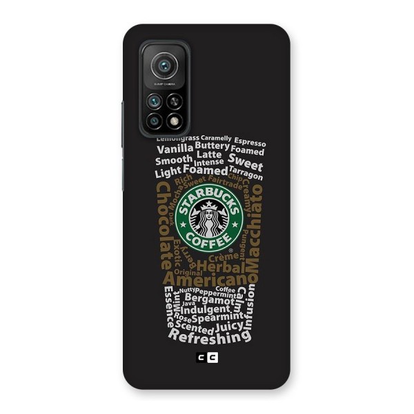 Glass StarBucks Back Case for Mi 10T Pro 5G