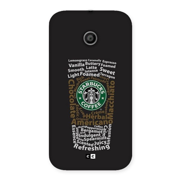 Glass StarBucks Back Case for Moto E