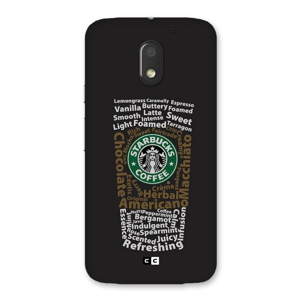 Glass StarBucks Back Case for Moto E3 Power