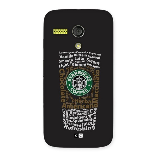 Glass StarBucks Back Case for Moto G