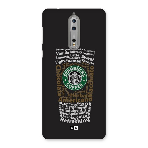 Glass StarBucks Back Case for Nokia 8