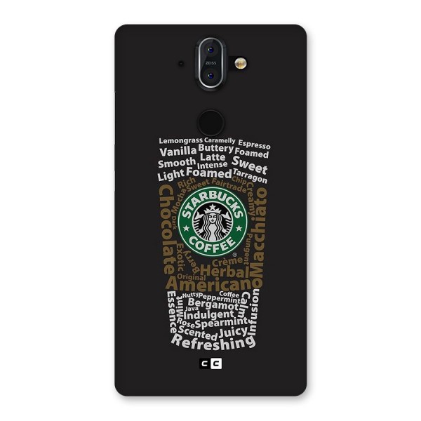 Glass StarBucks Back Case for Nokia 8 Sirocco