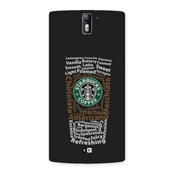 Glass StarBucks Back Case for OnePlus One