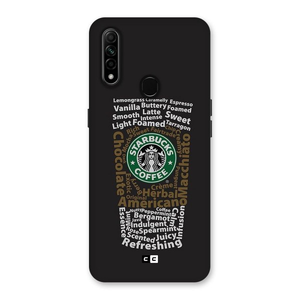 Glass StarBucks Back Case for Oppo A31