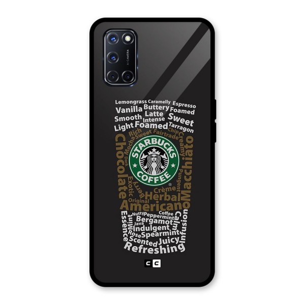 Glass StarBucks Back Case for Oppo A52