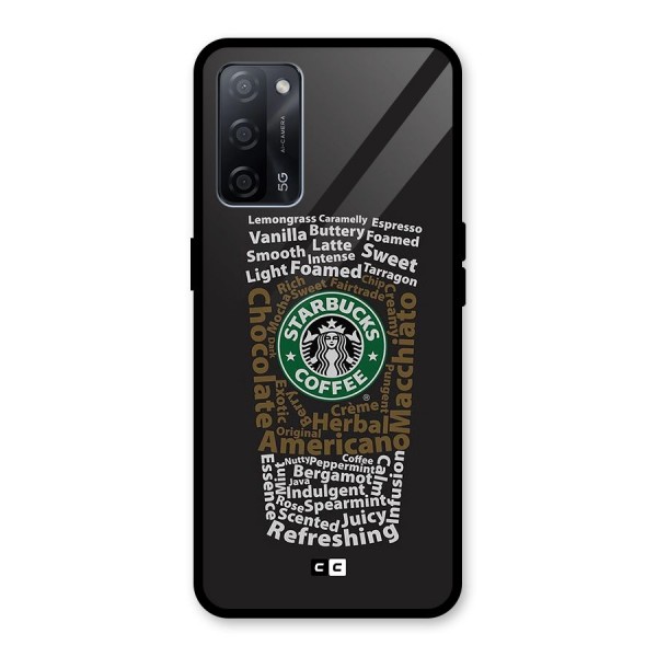 Glass StarBucks Glass Back Case for Oppo A53s 5G