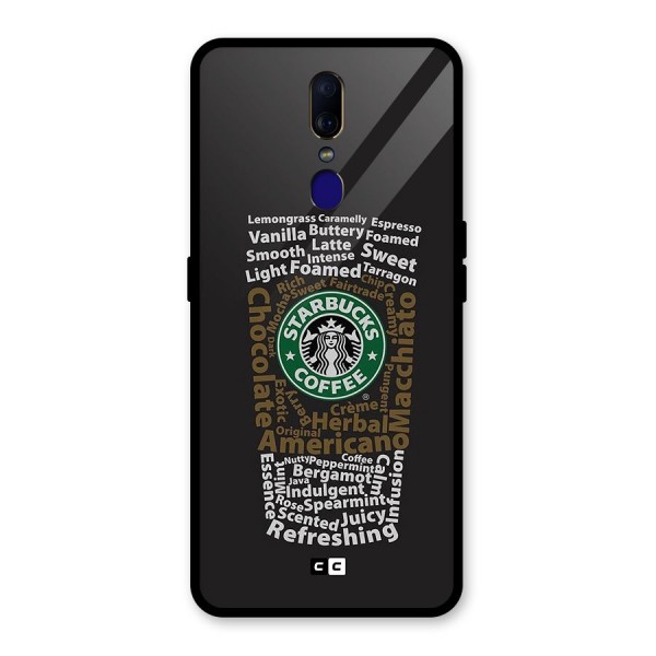 Glass StarBucks Back Case for Oppo F11