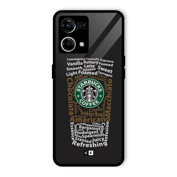 Glass StarBucks Glass Back Case for Oppo F21s Pro 4G