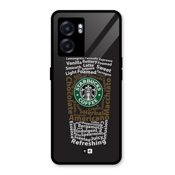 Glass StarBucks Glass Back Case for Oppo K10 (5G)