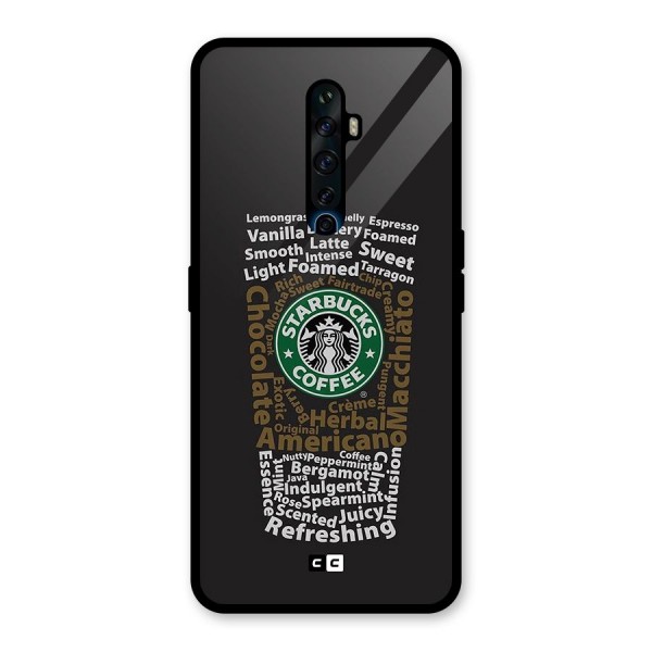 Glass StarBucks Back Case for Oppo Reno2 Z