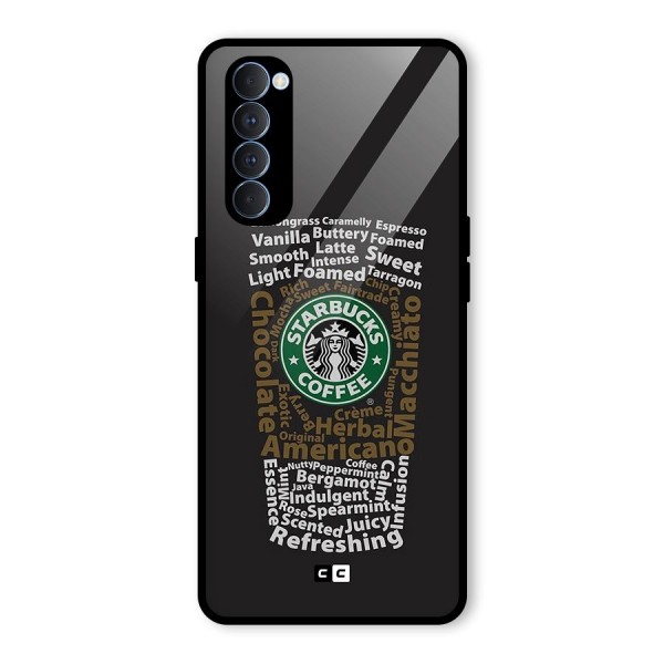 Glass StarBucks Glass Back Case for Oppo Reno4 Pro