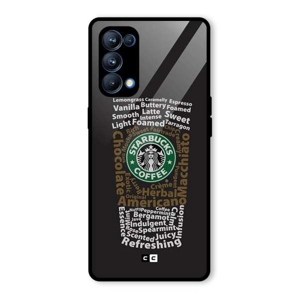 Glass StarBucks Glass Back Case for Oppo Reno5 Pro 5G