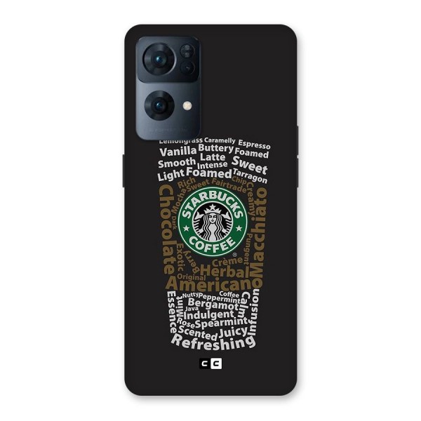 Glass StarBucks Glass Back Case for Oppo Reno7 Pro 5G