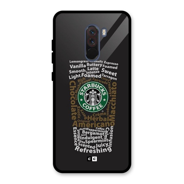 Glass StarBucks Glass Back Case for Poco F1