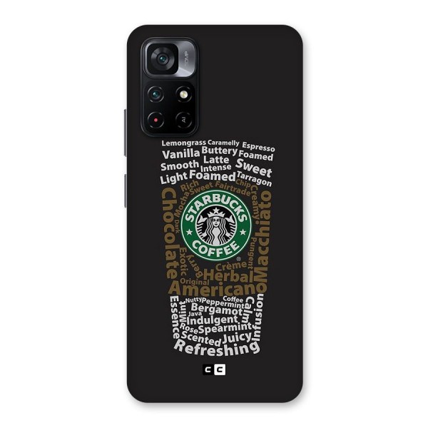 Glass StarBucks Glass Back Case for Poco M4 Pro 5G