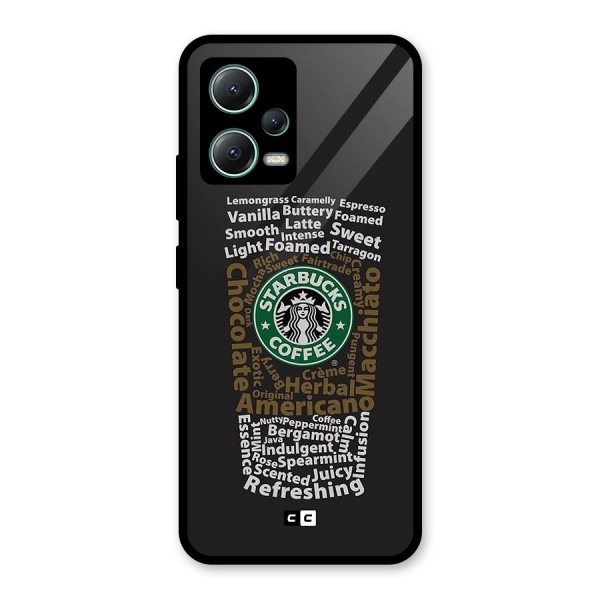 Glass StarBucks Glass Back Case for Poco X5