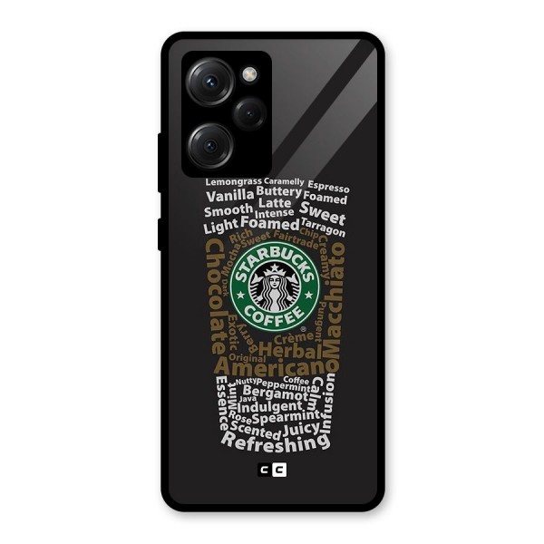 Glass StarBucks Glass Back Case for Poco X5 Pro