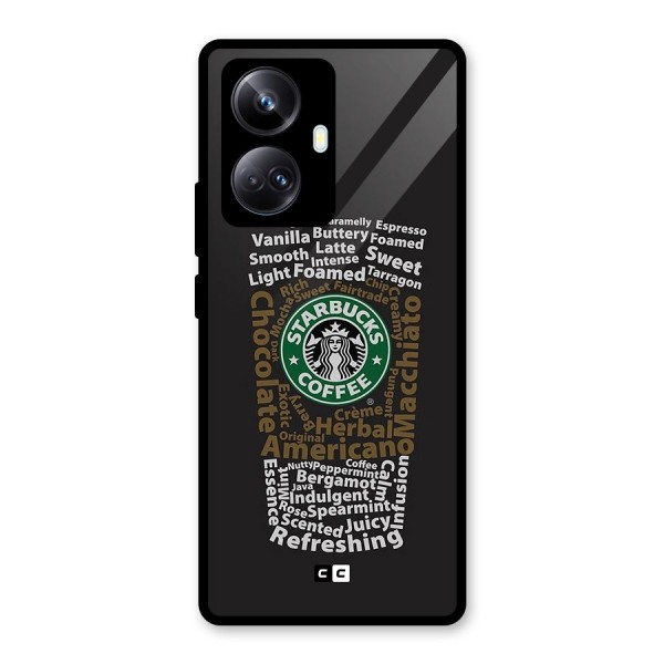 Glass StarBucks Glass Back Case for Realme 10 Pro Plus