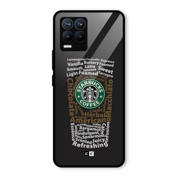 Glass StarBucks Glass Back Case for Realme 8