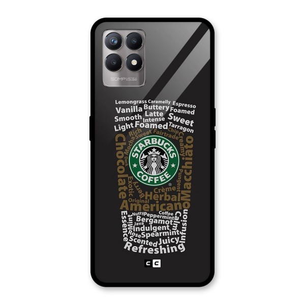 Glass StarBucks Glass Back Case for Realme 8i