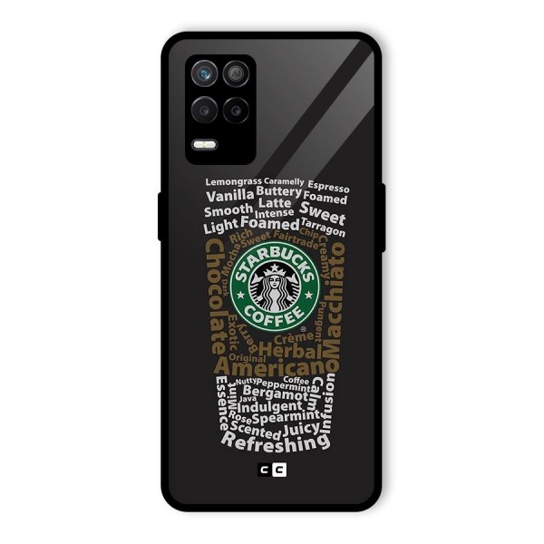 Glass StarBucks Glass Back Case for Realme 9 5G