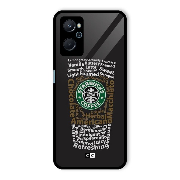 Glass StarBucks Glass Back Case for Realme 9i