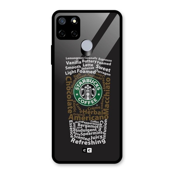 Glass StarBucks Glass Back Case for Realme C12