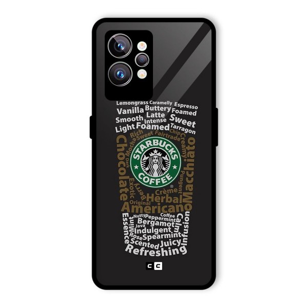 Glass StarBucks Glass Back Case for Realme GT2 Pro