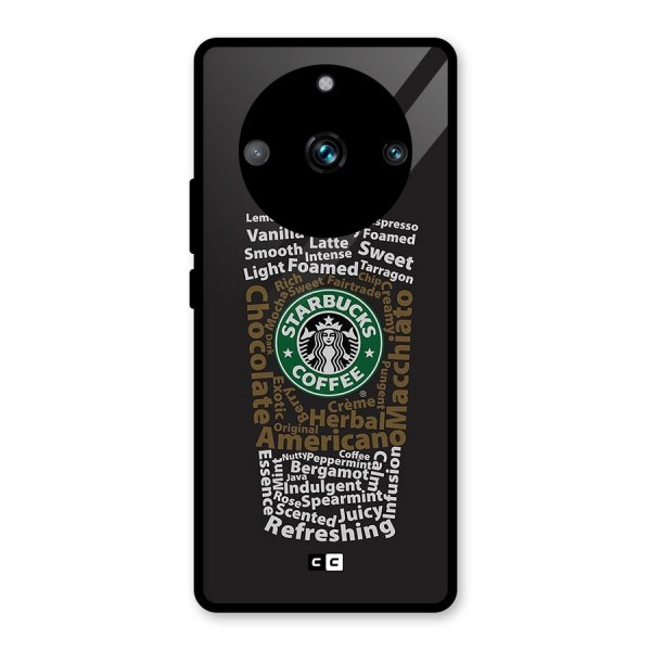 Glass StarBucks Glass Back Case for Realme Narzo 60 Pro