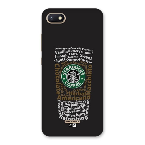 Glass StarBucks Back Case for Redmi 6A