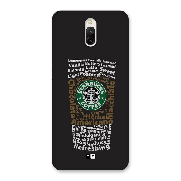 Glass StarBucks Back Case for Redmi 8A Dual