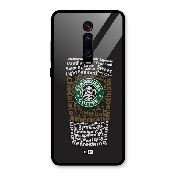 Glass StarBucks Glass Back Case for Redmi K20 Pro