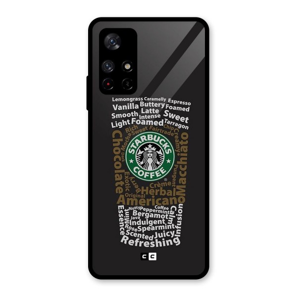 Glass StarBucks Back Case for Redmi Note 11T 5G