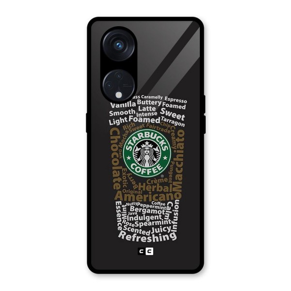 Glass StarBucks Glass Back Case for Reno8 T 5G