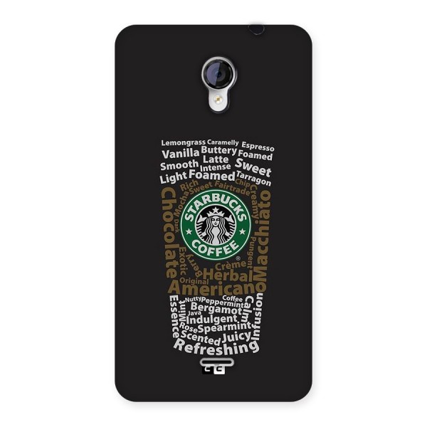 Glass StarBucks Back Case for Unite 2 A106