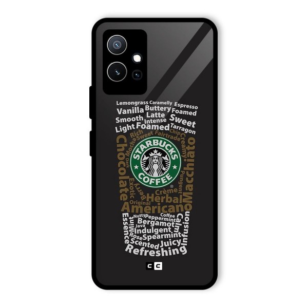 Glass StarBucks Glass Back Case for Vivo T1 5G