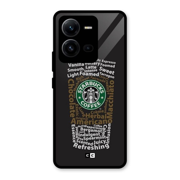 Glass StarBucks Glass Back Case for Vivo V25