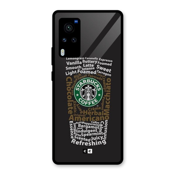 Glass StarBucks Glass Back Case for Vivo X60 Pro