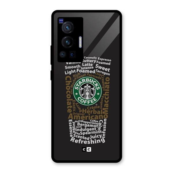 Glass StarBucks Glass Back Case for Vivo X70 Pro