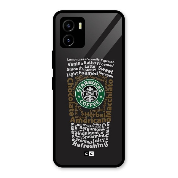 Glass StarBucks Glass Back Case for Vivo Y15s