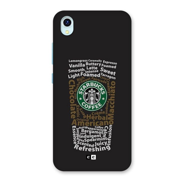 Glass StarBucks Back Case for Vivo Y1s