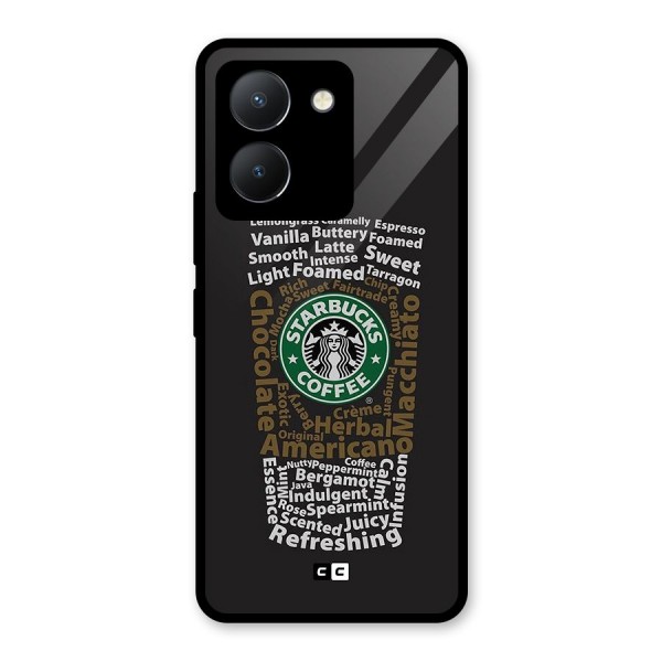 Glass StarBucks Glass Back Case for Vivo Y36