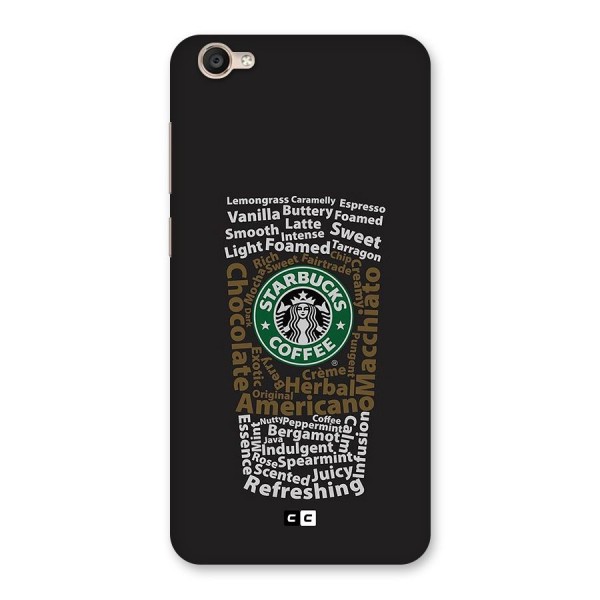 Glass StarBucks Back Case for Vivo Y55