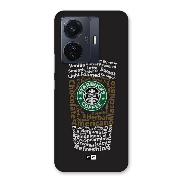 Glass StarBucks Glass Back Case for Vivo iQOO Z6 Pro