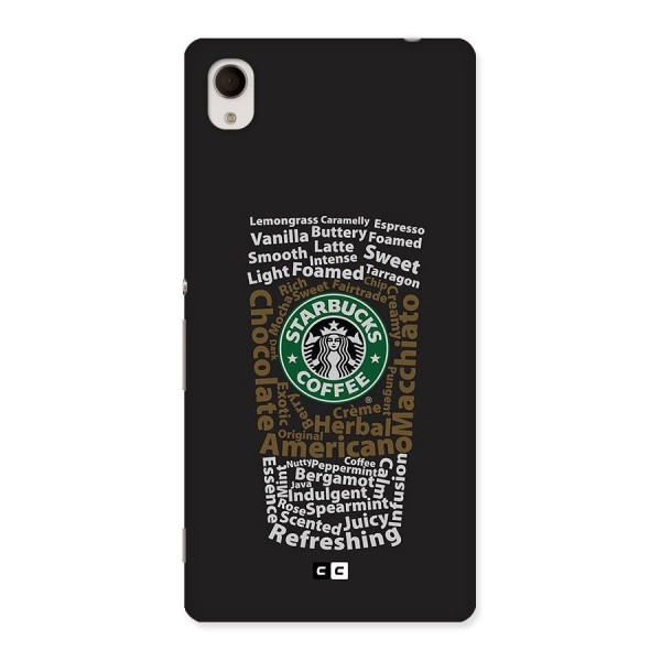 Glass StarBucks Back Case for Xperia M4 Aqua