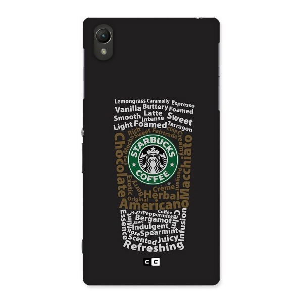 Glass StarBucks Back Case for Xperia Z1