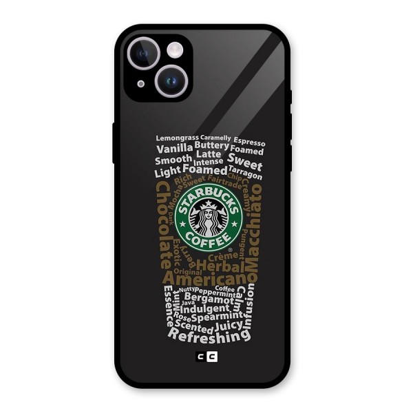 Glass StarBucks Glass Back Case for iPhone 14 Plus