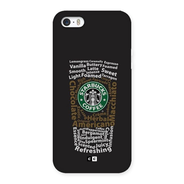 Glass StarBucks Back Case for iPhone 5 5s